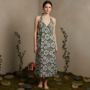 Y2K Old Navy Babydoll Midi Dress, M Fairy Goblincore